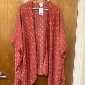 Sonoma Terracotta Kimono with Yellow Patterns